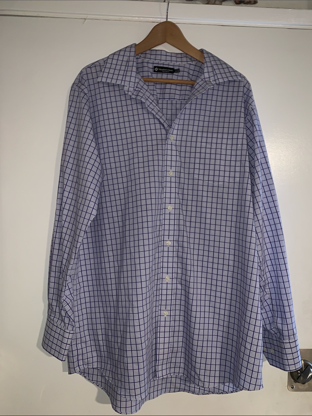 Men's Windowpane Dress Shirt